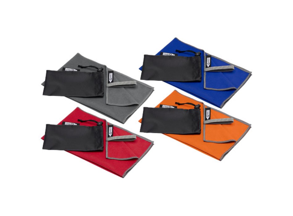 Asciugamano ultraleggero ad asciugatura rapida certificato GRS 30 x 50 cm Pieter