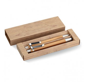 BAMBOOSET - Set penna e matita in bambu