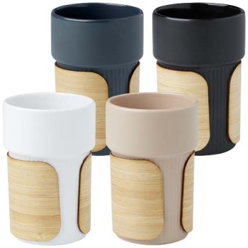 Bicchiere con custodia in bambù da 340 ml Fika