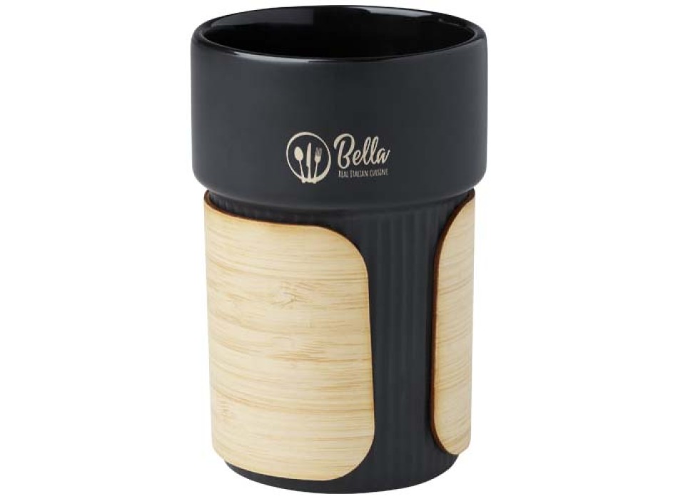 Bicchiere con custodia in bambù da 340 ml Fika