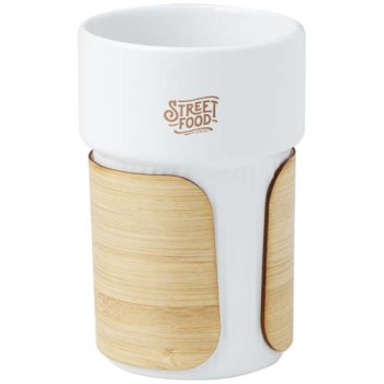 Bicchiere con custodia in bambù da 340 ml Fika