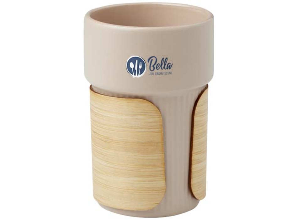 Bicchiere con custodia in bambù da 340 ml Fika