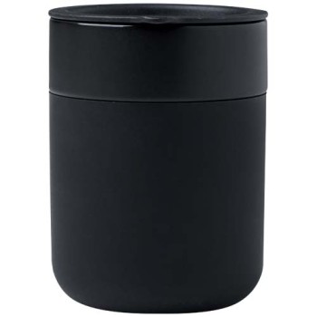 Bicchiere in ceramica con involucro in silicone e coperchio in plastica da 330 ml Java