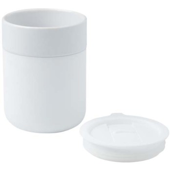 Bicchiere in ceramica con involucro in silicone e coperchio in plastica da 330 ml Java