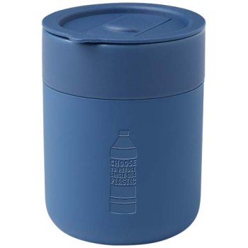 Bicchiere in ceramica con involucro in silicone e coperchio in plastica da 330 ml Java