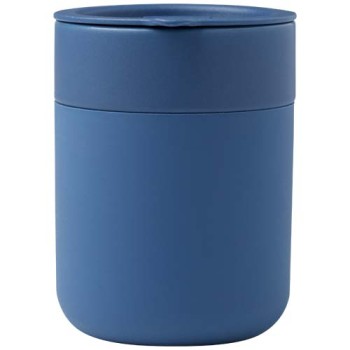 Bicchiere in ceramica con involucro in silicone e coperchio in plastica da 330 ml Java