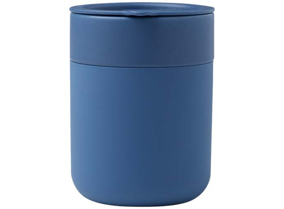 Bicchiere in ceramica con involucro in silicone e coperchio in plastica da 330 ml Java
