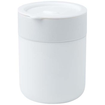 Bicchiere in ceramica con involucro in silicone e coperchio in plastica da 330 ml Java