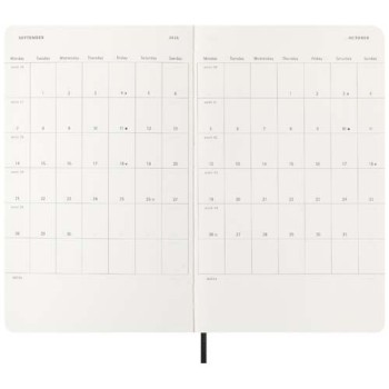 Blocco note 12 mesi formato L con copertina morbida Moleskine