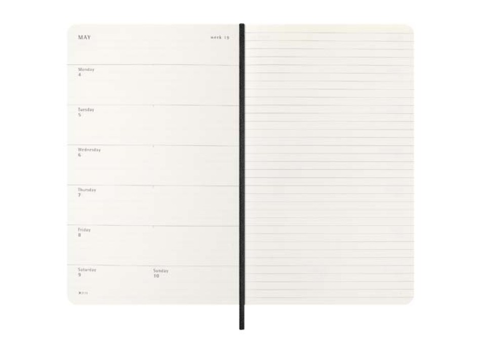 Blocco note 12 mesi formato L con copertina morbida Moleskine