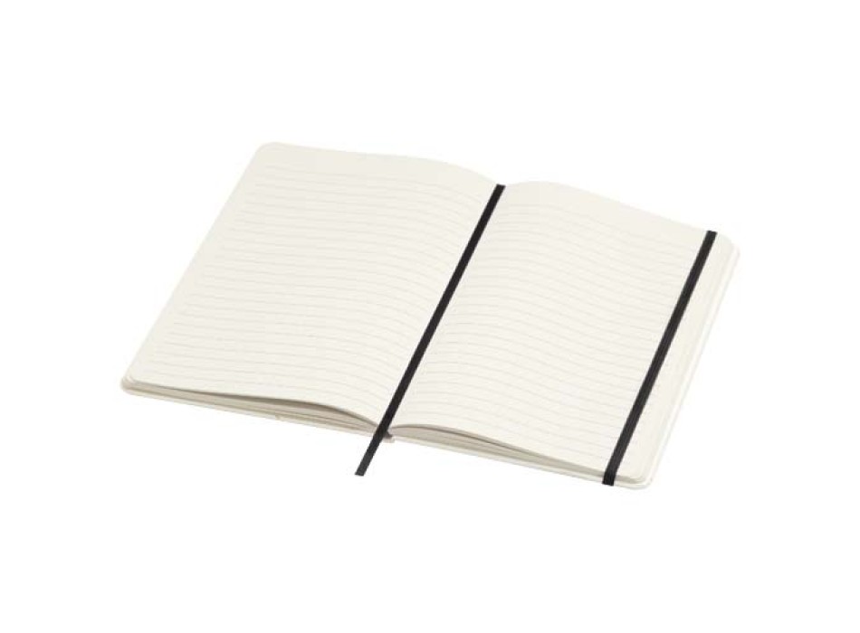 Blocco note formato A5 a righe in carta riciclata Bass