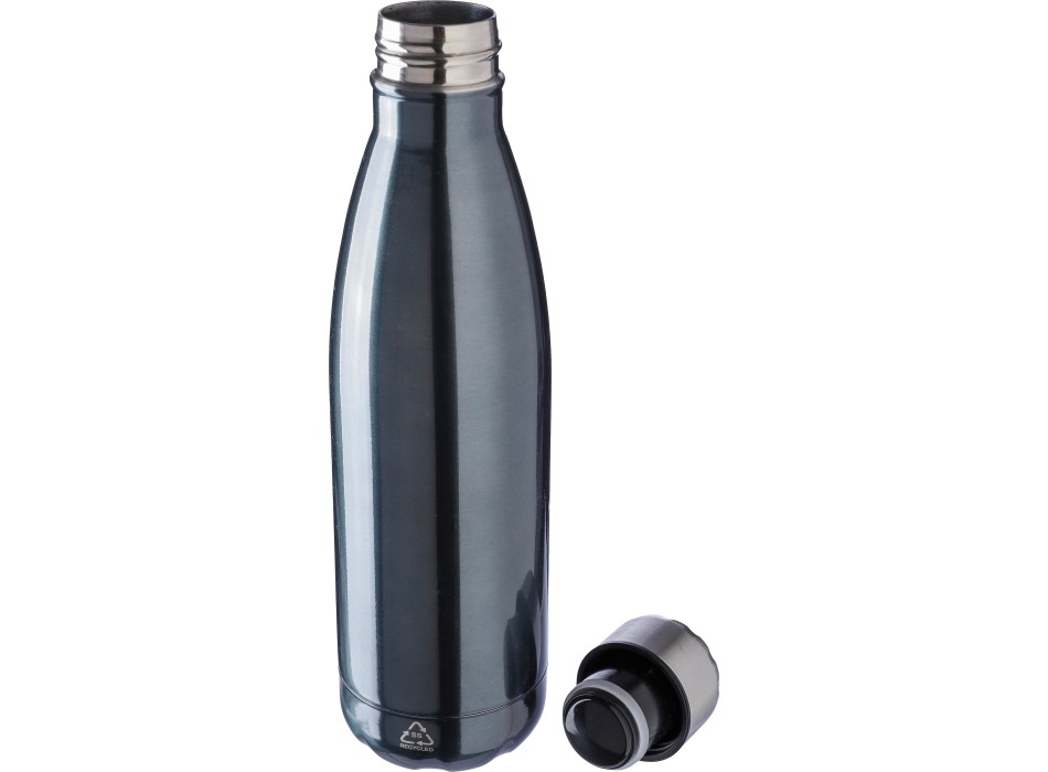 Borraccia in acciaio inox 304 riciclato a doppia parete capacità 500 ml Clifford