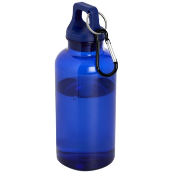Borraccia in plastica riciclata certificata RCS da 400 ml con moschettone Oregon