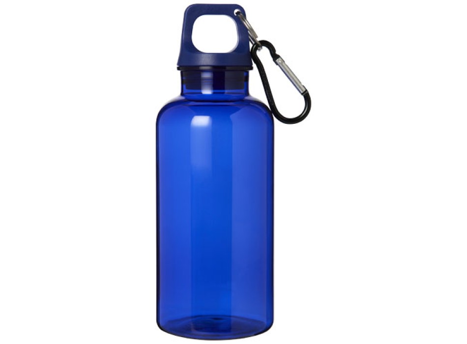 Borraccia in plastica riciclata certificata RCS da 400 ml con moschettone Oregon