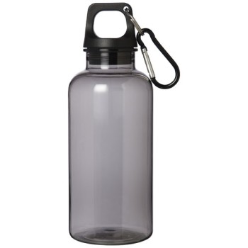 Borraccia in plastica riciclata certificata RCS da 400 ml con moschettone Oregon