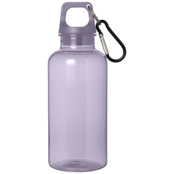 Borraccia in plastica riciclata certificata RCS da 400 ml con moschettone Oregon