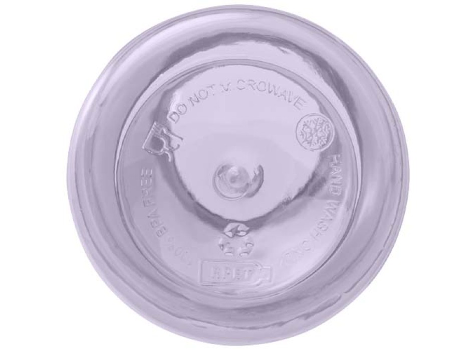 Borraccia in plastica riciclata certificata RCS da 400 ml con moschettone Oregon