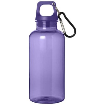 Borraccia in plastica riciclata certificata RCS da 400 ml con moschettone Oregon