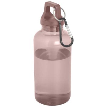 Borraccia in plastica riciclata certificata RCS da 400 ml con moschettone Oregon