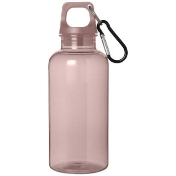 Borraccia in plastica riciclata certificata RCS da 400 ml con moschettone Oregon