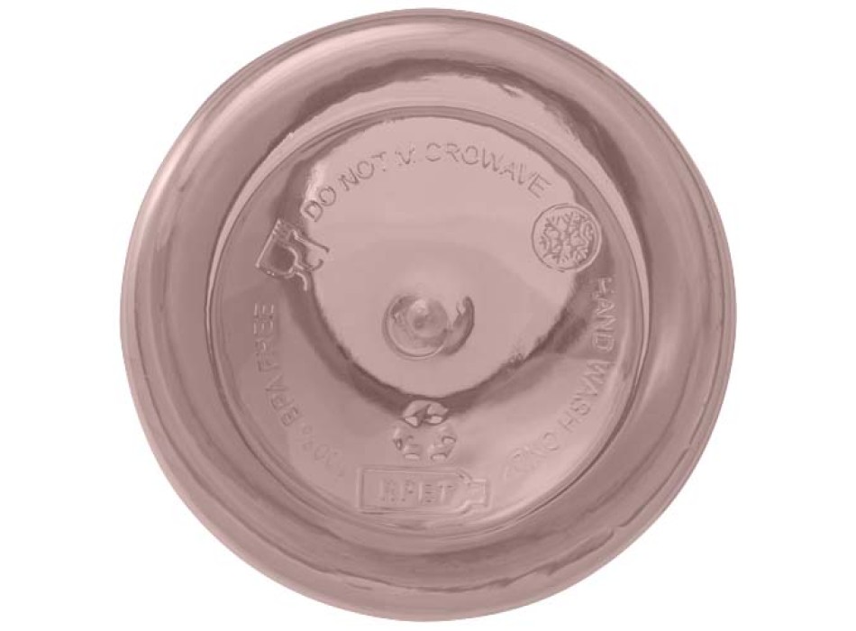Borraccia in plastica riciclata certificata RCS da 400 ml con moschettone Oregon