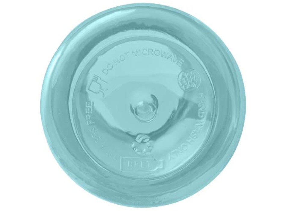 Borraccia in plastica riciclata certificata RCS da 400 ml con moschettone Oregon