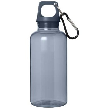 Borraccia in plastica riciclata certificata RCS da 400 ml con moschettone Oregon
