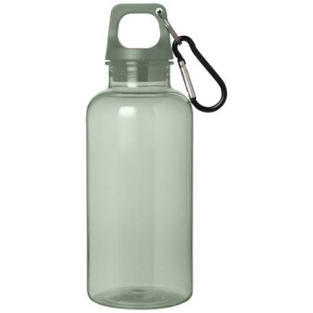 Borraccia in plastica riciclata certificata RCS da 400 ml con moschettone Oregon