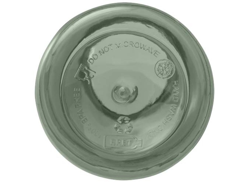 Borraccia in plastica riciclata certificata RCS da 400 ml con moschettone Oregon