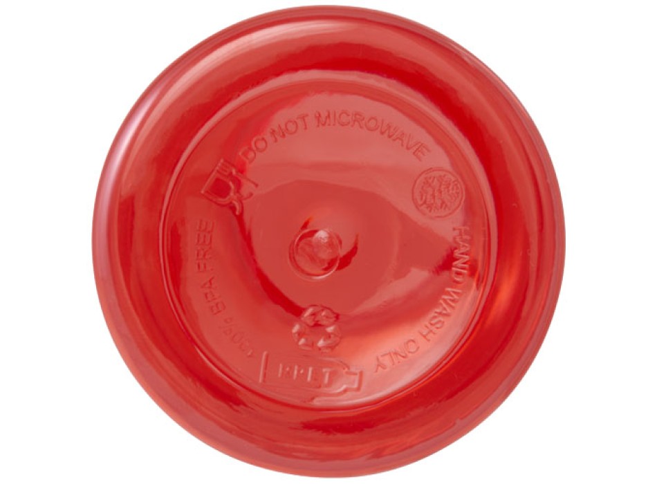 Borraccia in plastica riciclata certificata RCS da 400 ml con moschettone Oregon
