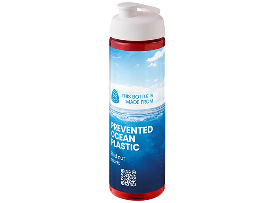 Borraccia sportiva da 850 ml con coperchio a scatto H2O Active® Eco Vibe