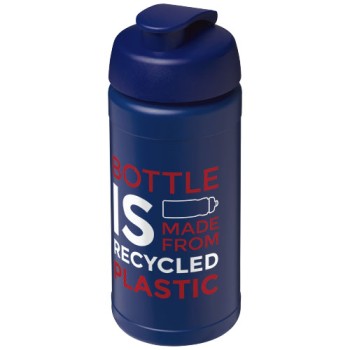 Borraccia sportiva in materiale riciclato con coperchio a scatto da 500 ml Baseline