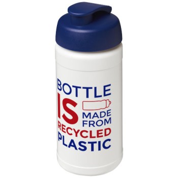 Borraccia sportiva in materiale riciclato con coperchio a scatto da 500 ml Baseline