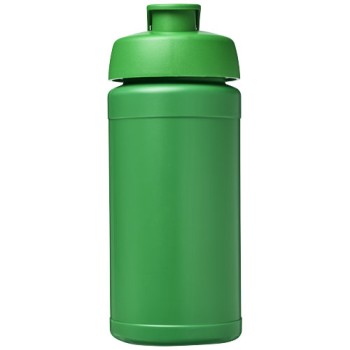 Borraccia sportiva in materiale riciclato con coperchio a scatto da 500 ml Baseline