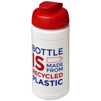 Borraccia sportiva in materiale riciclato con coperchio a scatto da 500 ml Baseline