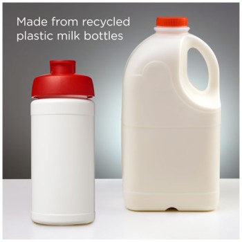 Borraccia sportiva in materiale riciclato con coperchio a scatto da 500 ml Baseline