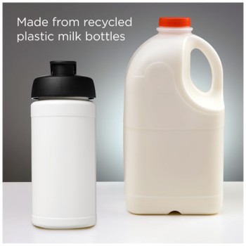 Borraccia sportiva in materiale riciclato con coperchio a scatto da 500 ml Baseline