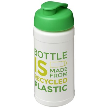 Borraccia sportiva in materiale riciclato con coperchio a scatto da 500 ml Baseline