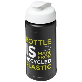 Borraccia sportiva in materiale riciclato con coperchio a scatto da 500 ml Baseline