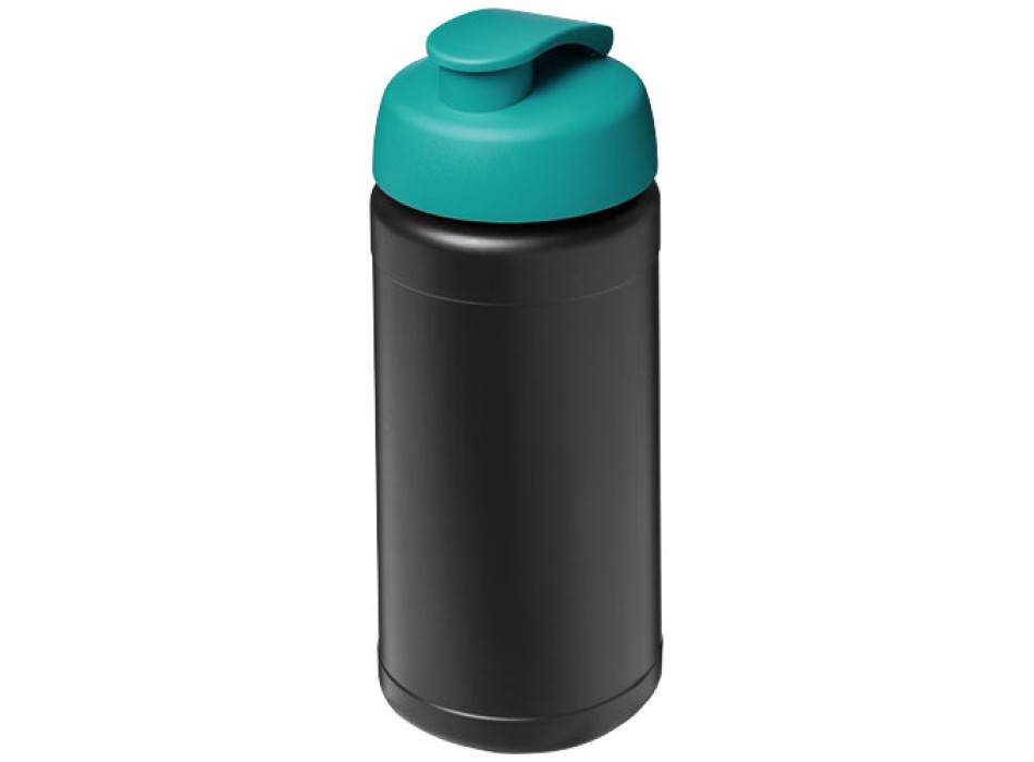 Borraccia sportiva in materiale riciclato con coperchio a scatto da 500 ml Baseline