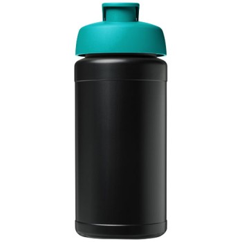 Borraccia sportiva in materiale riciclato con coperchio a scatto da 500 ml Baseline
