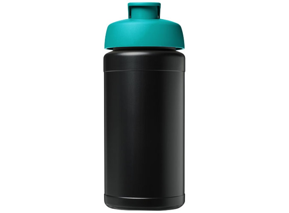 Borraccia sportiva in materiale riciclato con coperchio a scatto da 500 ml Baseline