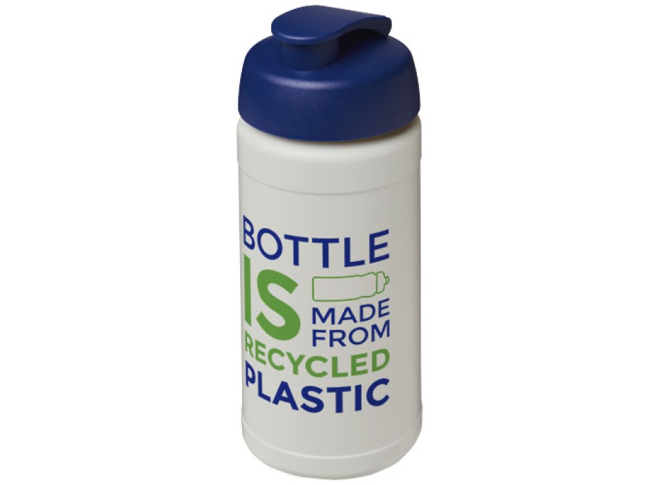 Borraccia sportiva in materiale riciclato con coperchio a scatto da 500 ml Baseline