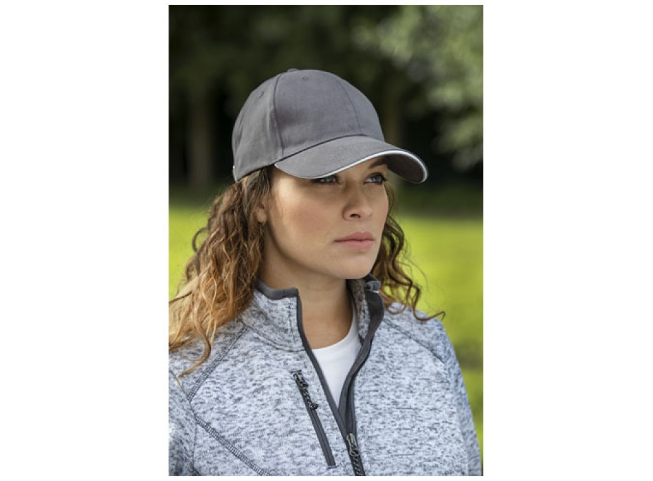 Cappellino Darton a 6 pannelli con visiera a sandwich