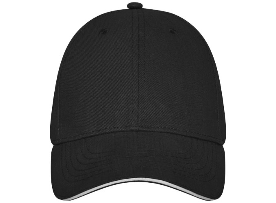Cappellino Darton a 6 pannelli con visiera a sandwich