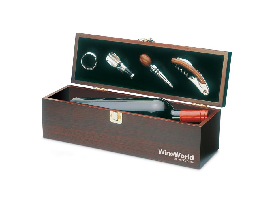 COSTIERES - Set vino in legno