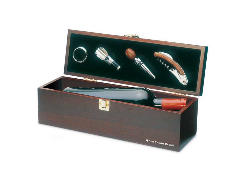 COSTIERES - Set vino in legno
