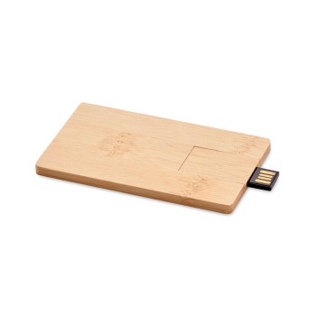 CREDITCARD PLUS - USB in bamboo da 16GB