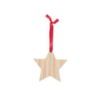 Decorazioni natalizie in legno a forma di stella