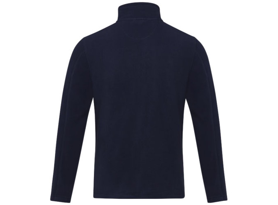 Giacca da uomo in pile con zip integrale in materiale riciclato certificato GRS Amber